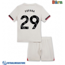 Fotballdrakt Barn Chelsea Wesley Fofana #29 Bortedraktsett 2025-26 Kortermet (+ Korte bukser)